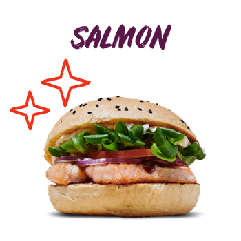 Salmon burger